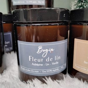 Bougie 'fleur de lin' 150g