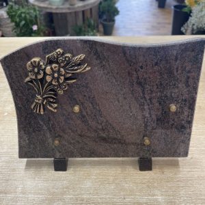 plaque fleurs