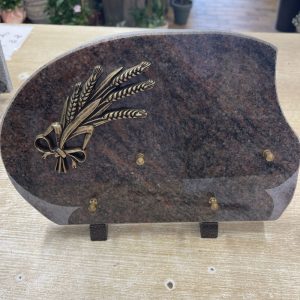 plaque avec épi de blé