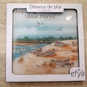 Dessous de plat phoque carré 'seal'