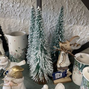 sapin vert pailleté artificiel