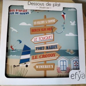 Dessous de plat région cote d'ople