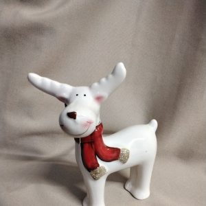 Rennes blanc debout 17cm
