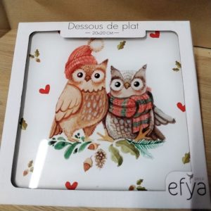 Dessous de plat hiboux athena