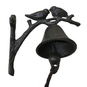Cloche murale 2 oiseaux