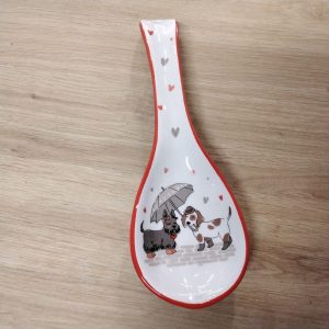Porte cuillères chien rouge