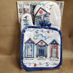 Set gant + manique de cuisine bicoque