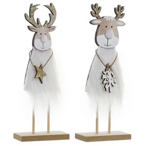 reine bois fourrure blanche