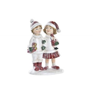 figurine couple enfants de noel