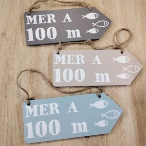 Panneau mer à 100m