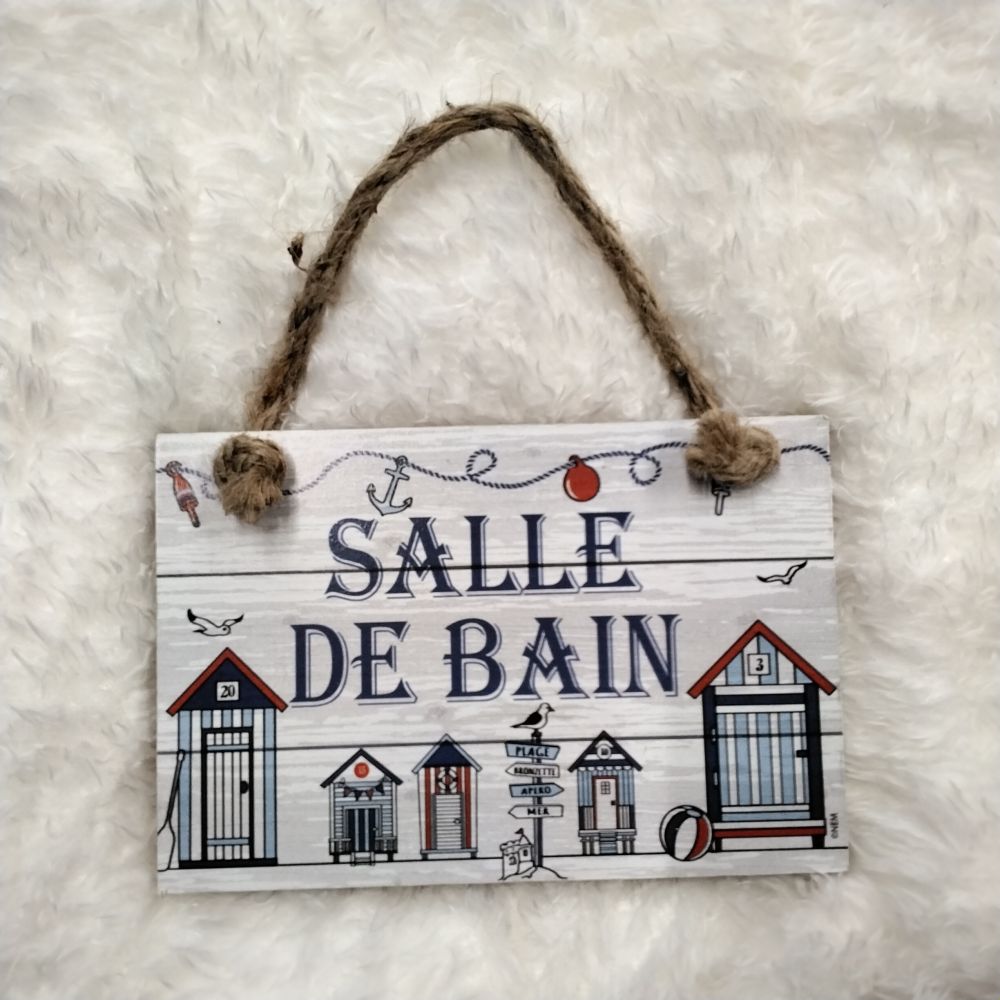 panneau pancarte salle de bain
