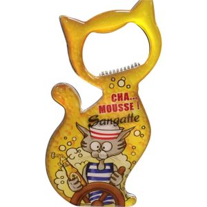 magnet décapsuleur chat mousse Sangatte