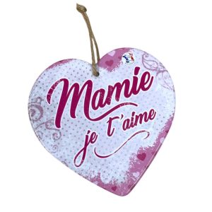 Cœur à suspendre mamie je t’aime