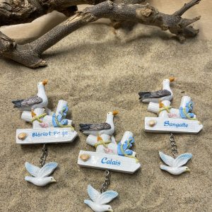 magnet mouette avec breloque