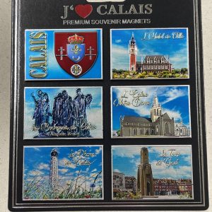 Lot de 6 magnets Calais